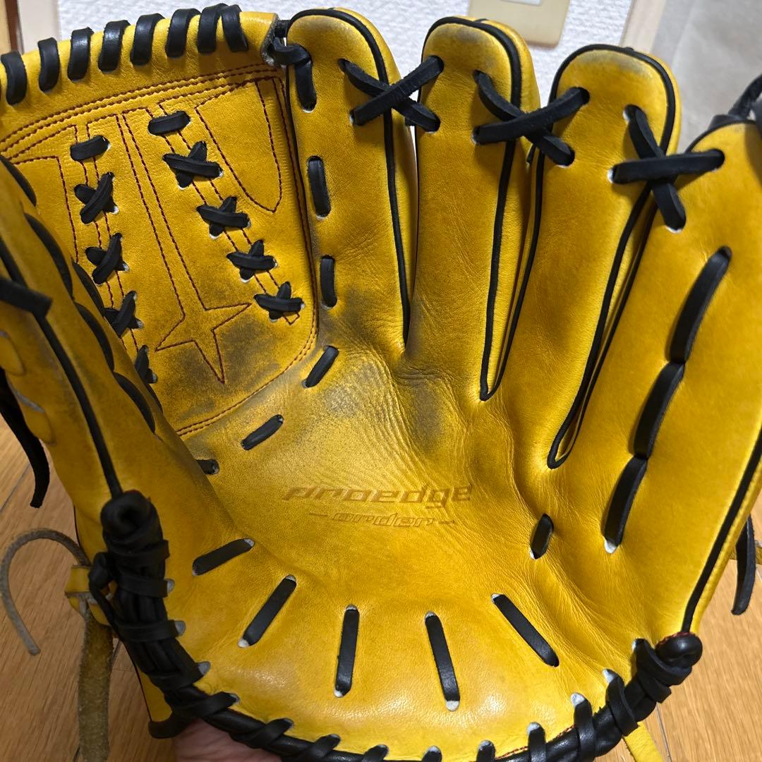 カブトムシくん様PROEDGE 硬式野球グローブ イエロー