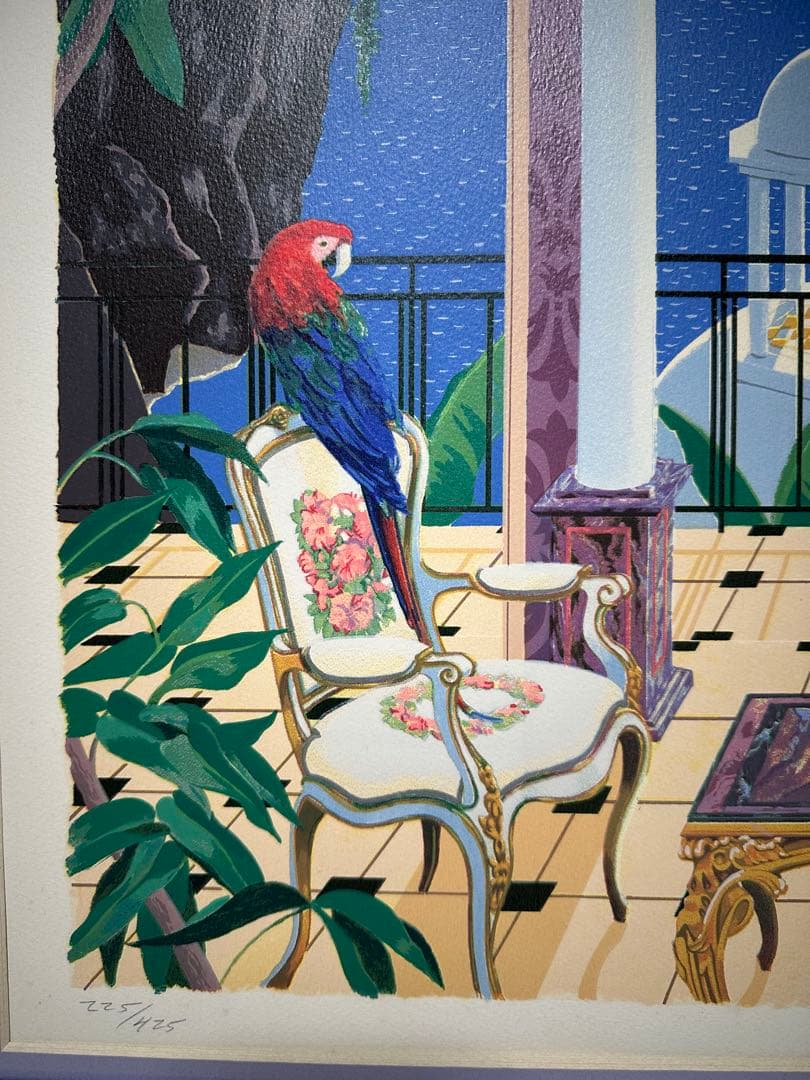 ♦️真作　有名作家作品　大型サイズ版画　月光　ア-ト美術品　インテリア　資産価値大