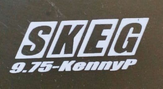 SKEG　シングルフィン　9.75　KennyP　ロングボードフィン