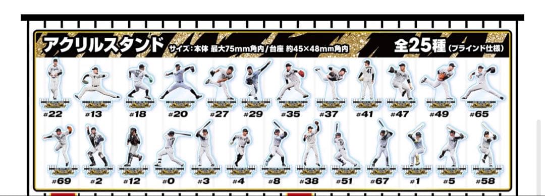 阪神タイガース 90周年記念・2025JERAセ・リーグ優勝記念アクスタ10個