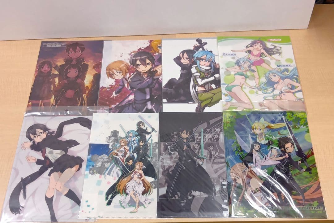 ❶ソードアート・オンライン 一番くじ 入場特典 クリアファイルなど まとめ売り