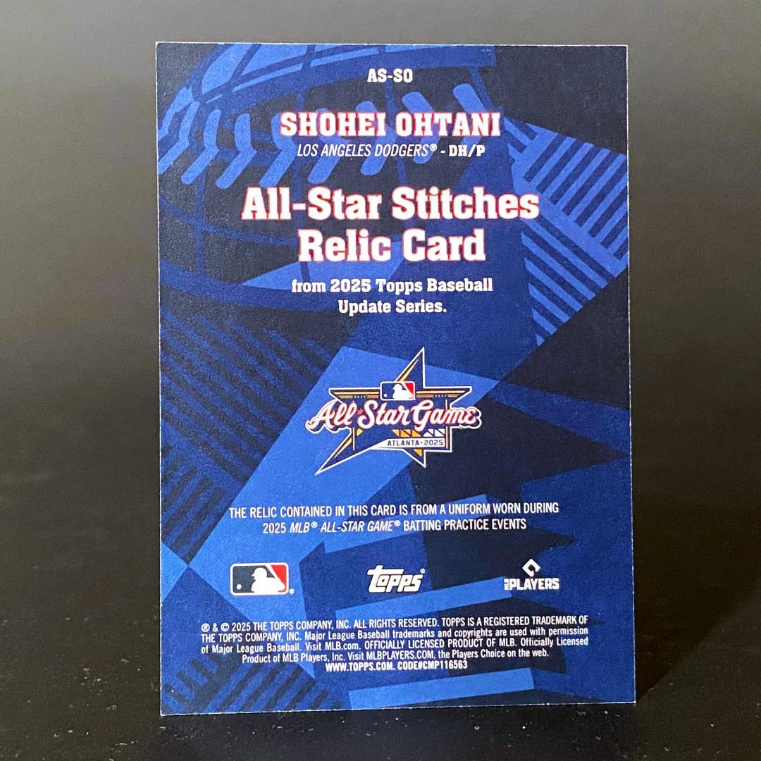 【至宝】大谷翔平★ロサンゼルス・ドジャース★レリックカード