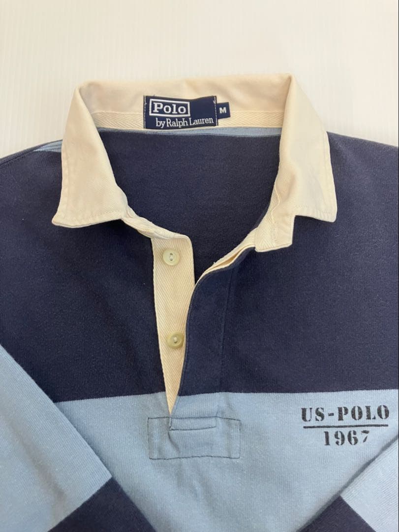 90sビンテージ US-Polo 1967 ラガーシャツ Mサイズ