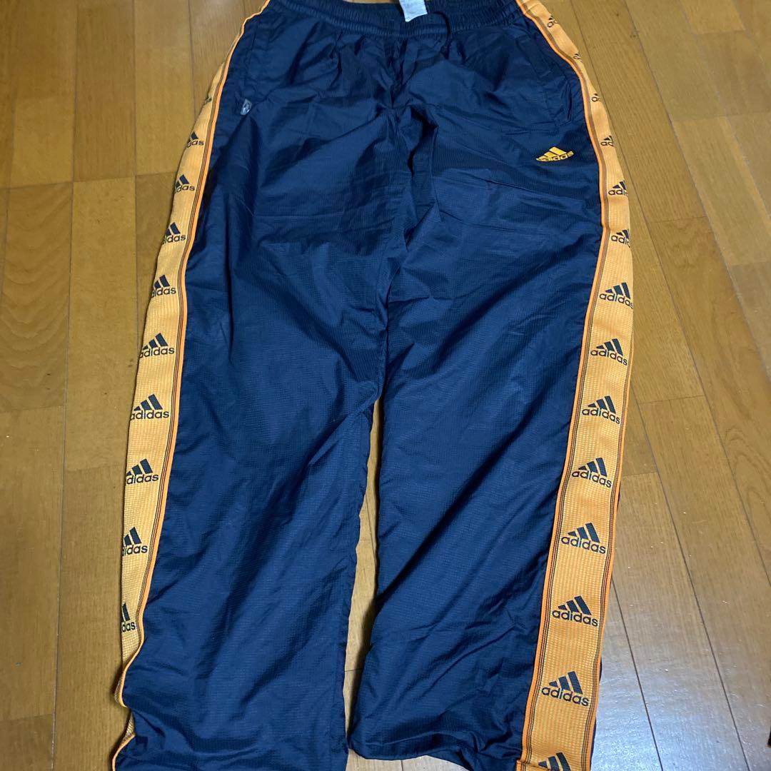 adidas 上下セット　オレンジ　紺　ジャージ　セットアップ　00s