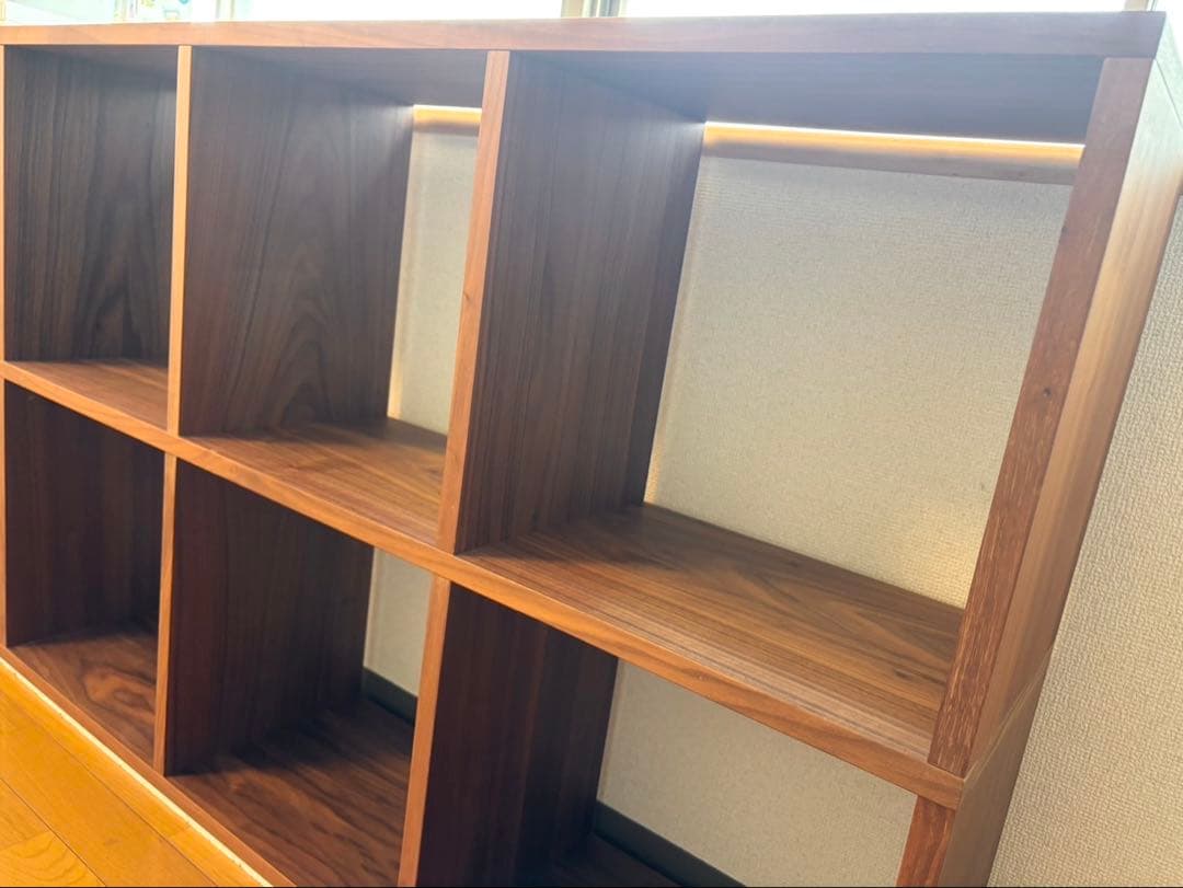 無印良品　スタッキングシェルフ　5段×2列　ウォールナット