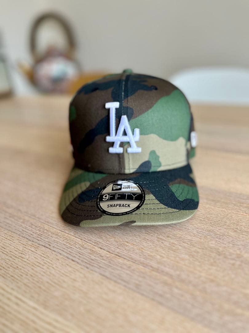新品未使用NEW ERA日の丸 Dロゴ ブラック/ ウッドランド大谷翔平　ラスト