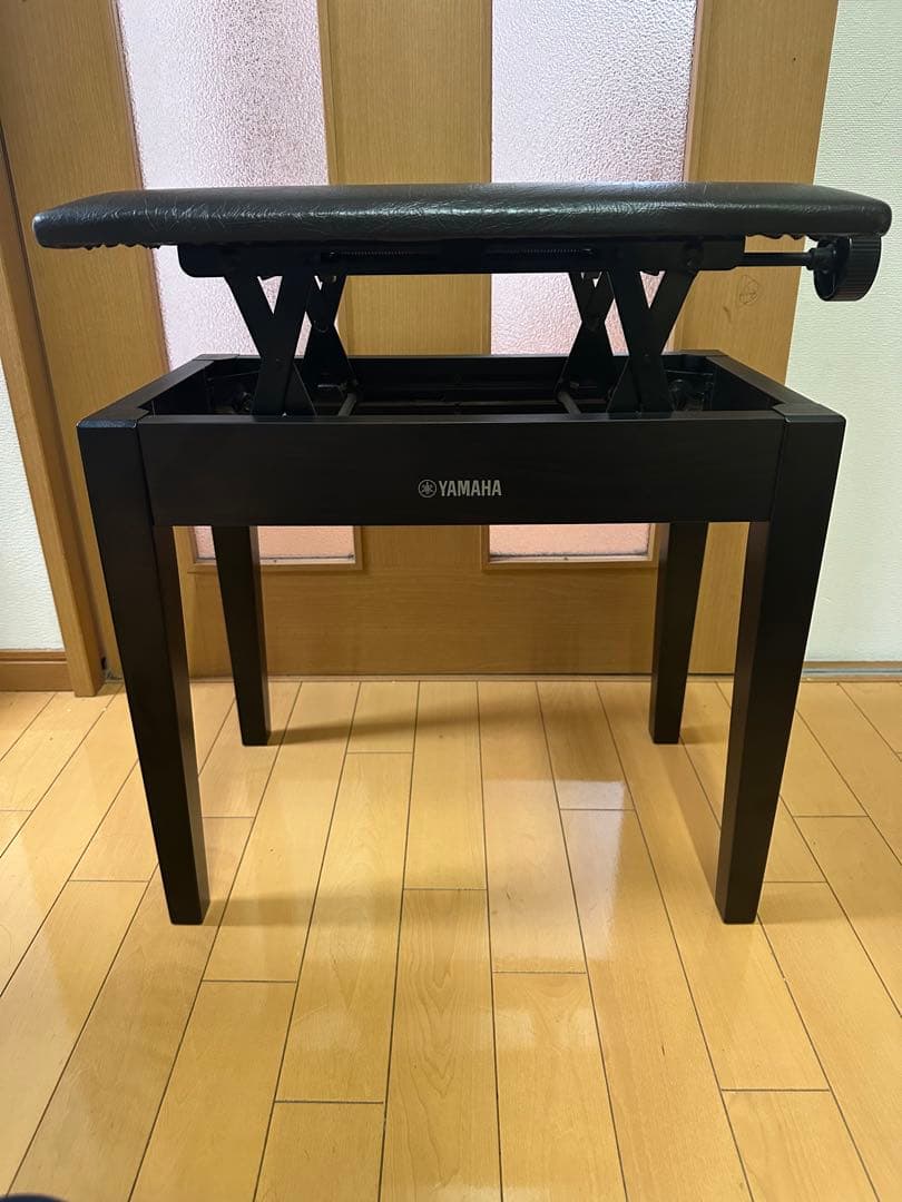 YAMAHA ピアノベンチ 高さ調整可能 黒