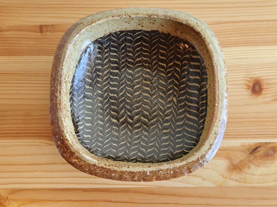 掛谷康樹 深皿　練上　民藝