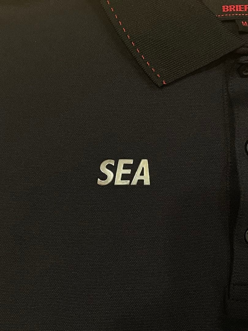 WIND AND SEA × BRIEFING ポロシャツ ブラック Mサイズ