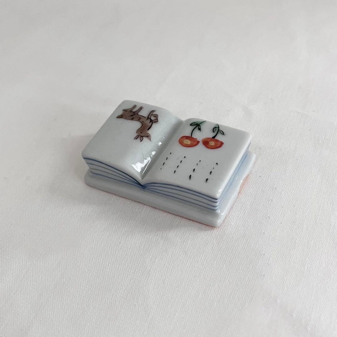 【新品未使用】工房あめつち 箸置き Book 鹿 花
