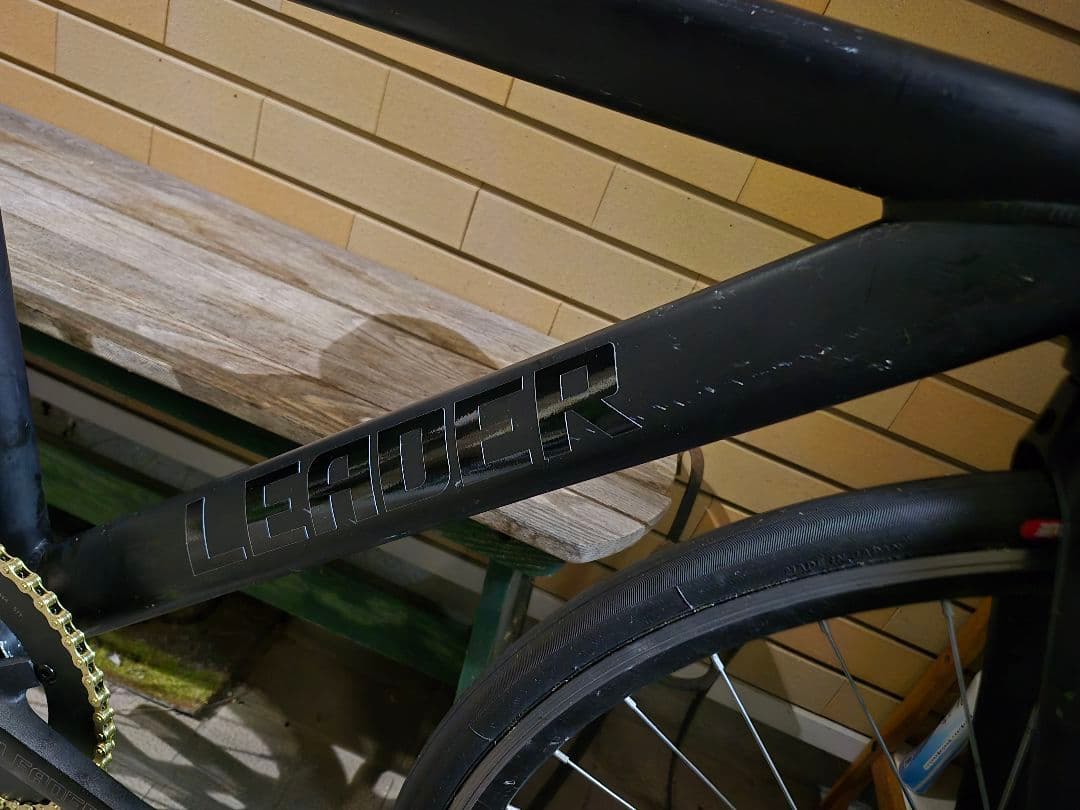leader 725 ピストバイク ブラック カーボンフォーク sサイズ