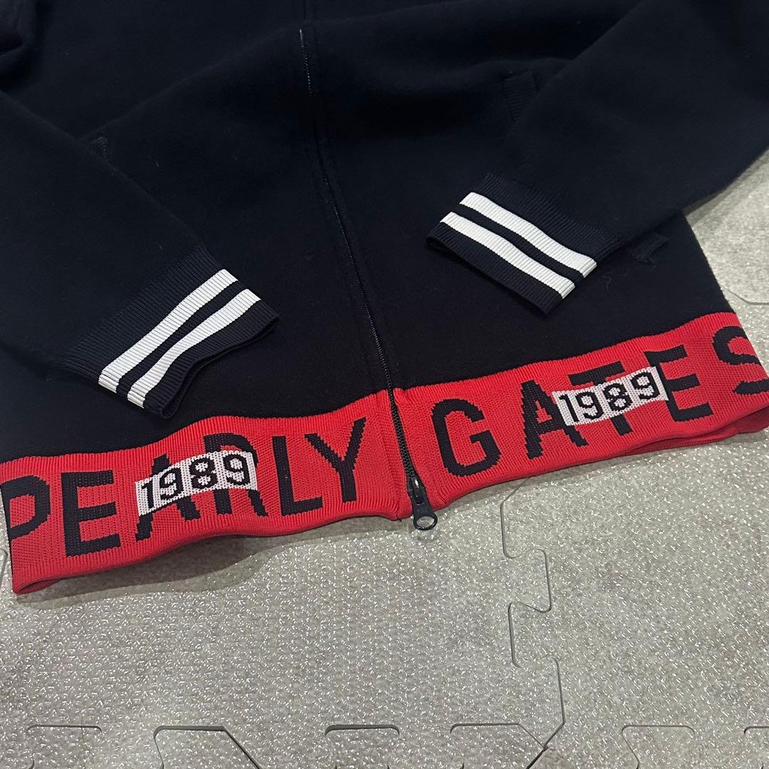 【期間限定出品】PEARLYGATESパーリーゲイツニットパーカーアウターフード