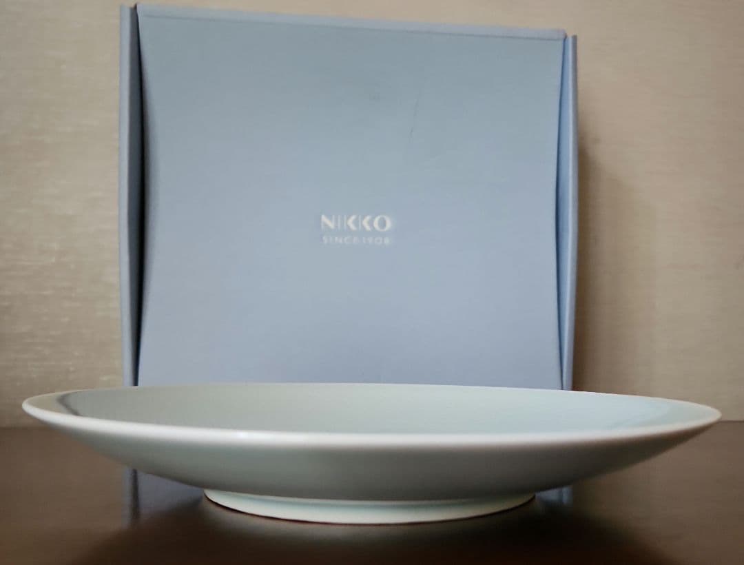NIKKOチェック模様の皿 大中小3枚セット