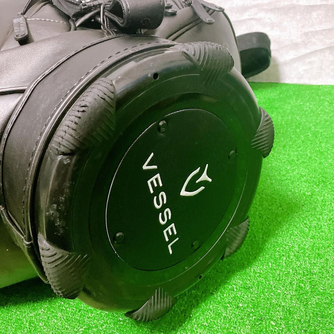 【極美品】VESSEL PRIME Staff キャディバッグ ブラック 10型