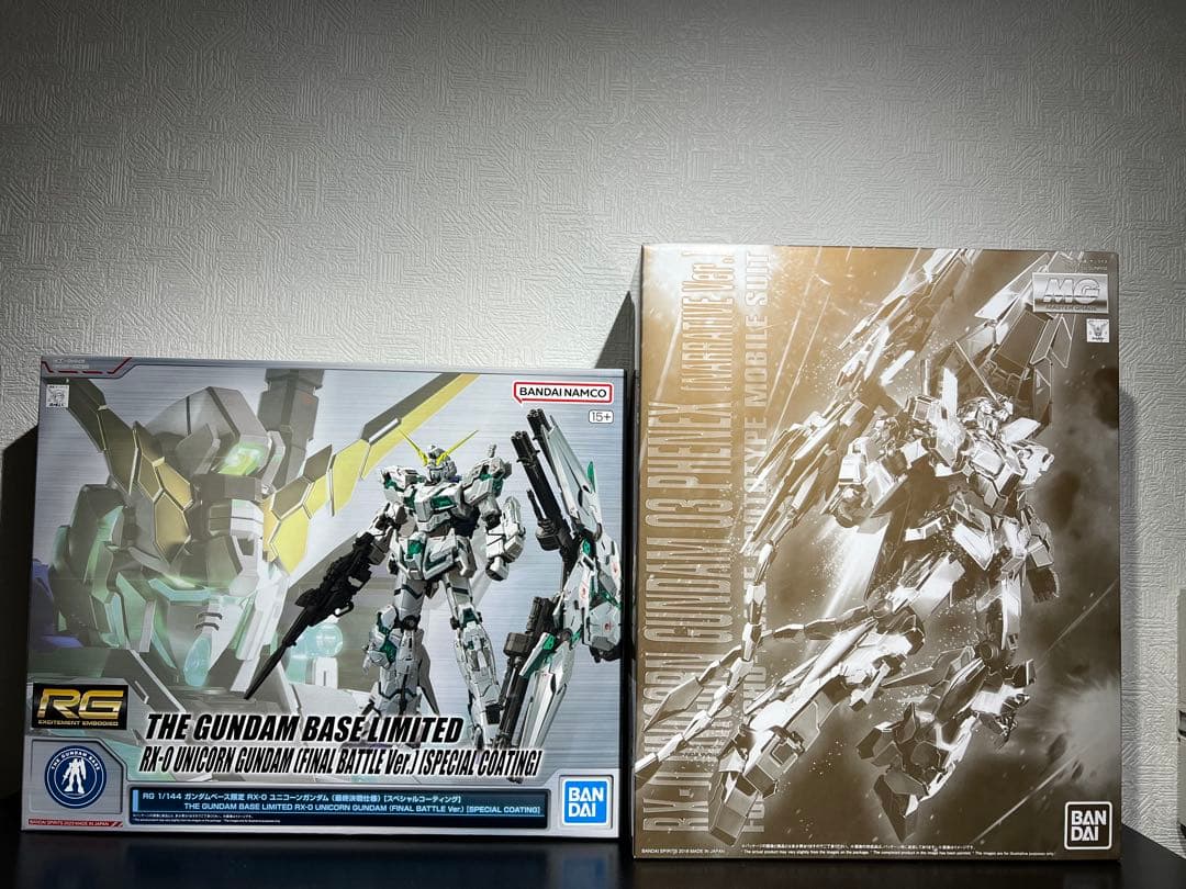 RG RX-0 ユニコーンガンダム & MG フェネクス セット