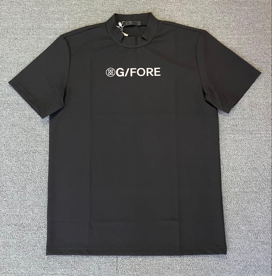 G/FORE ジーフォア XLサイズ モックネックT-シャツ ブラック
