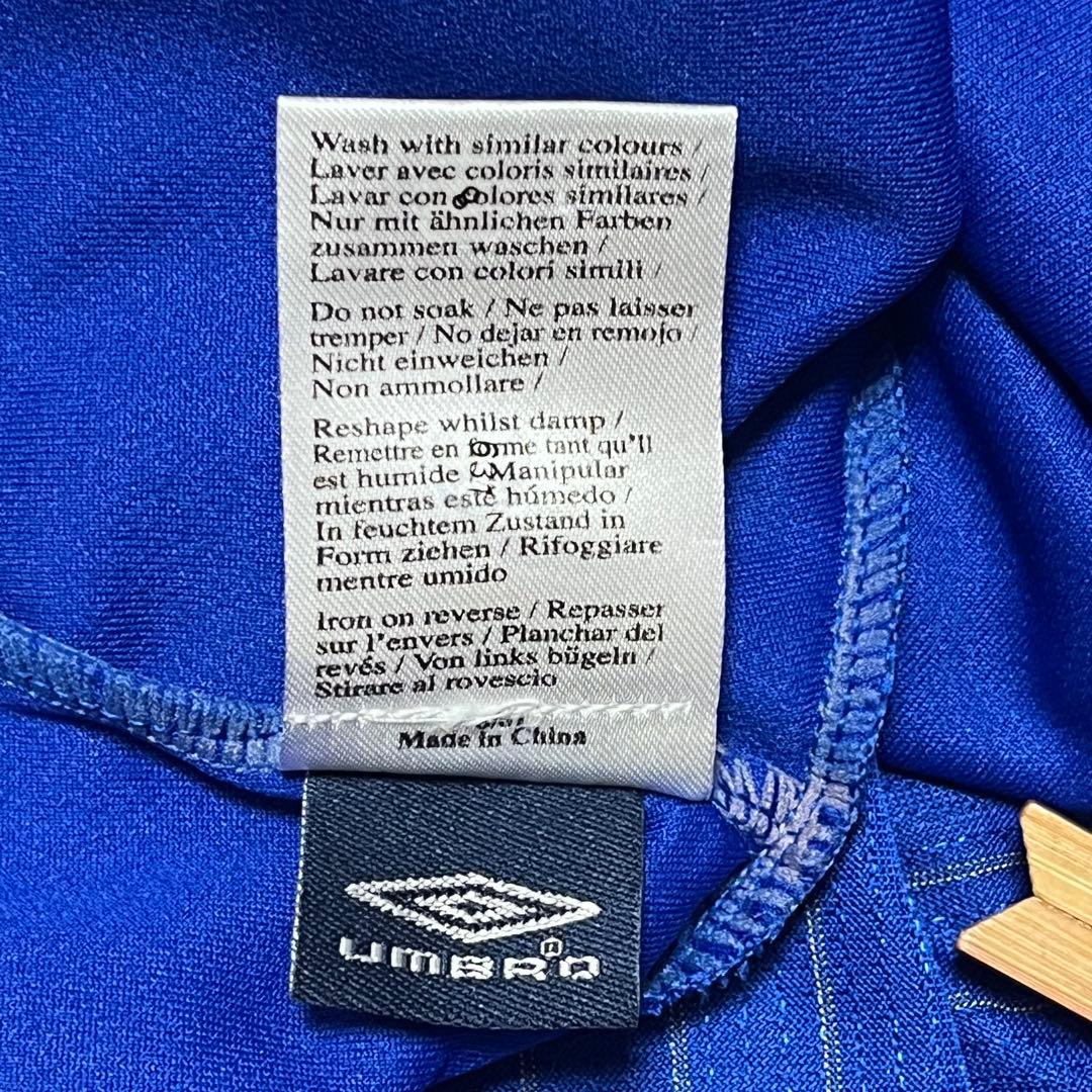 【美品】100周年CHELSEA ENGLAND 青 L ゲームシャツUMBRO
