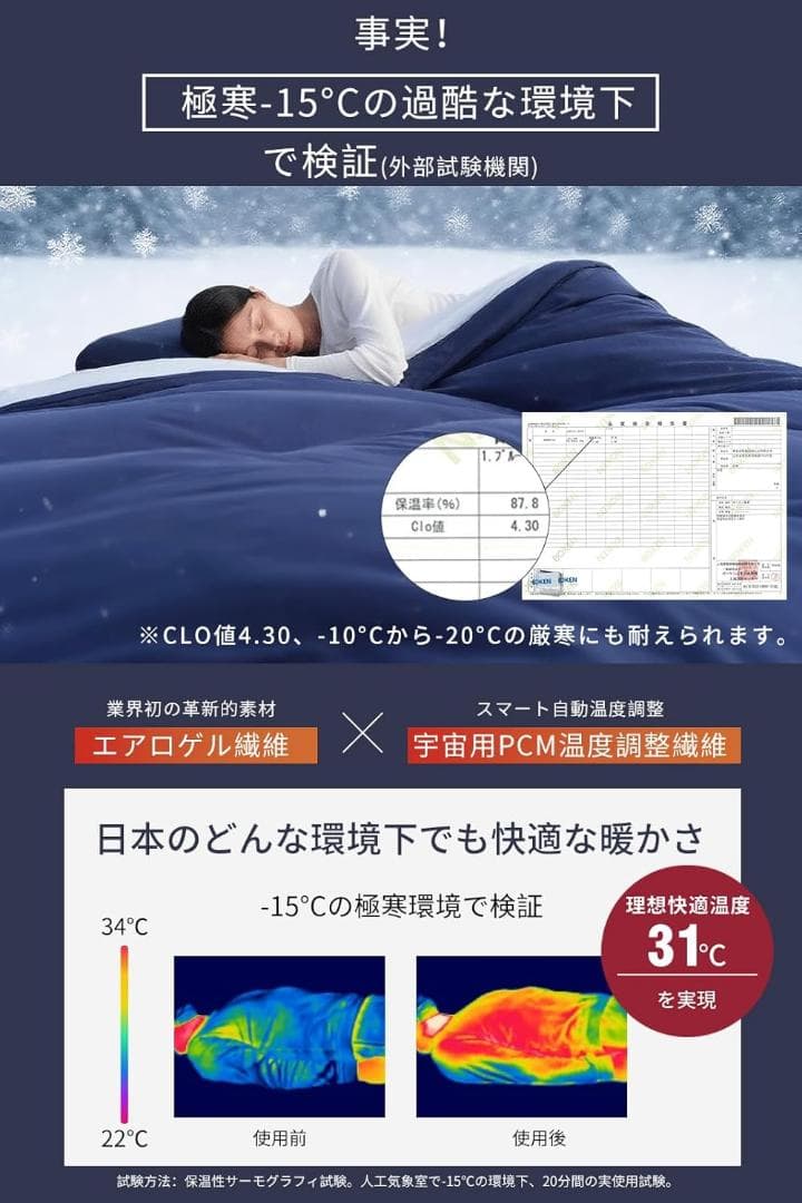 かけ布団 軽量 洗える 極暖 裏起毛 暖かい 抗菌 消臭 防ダニ ダブル
