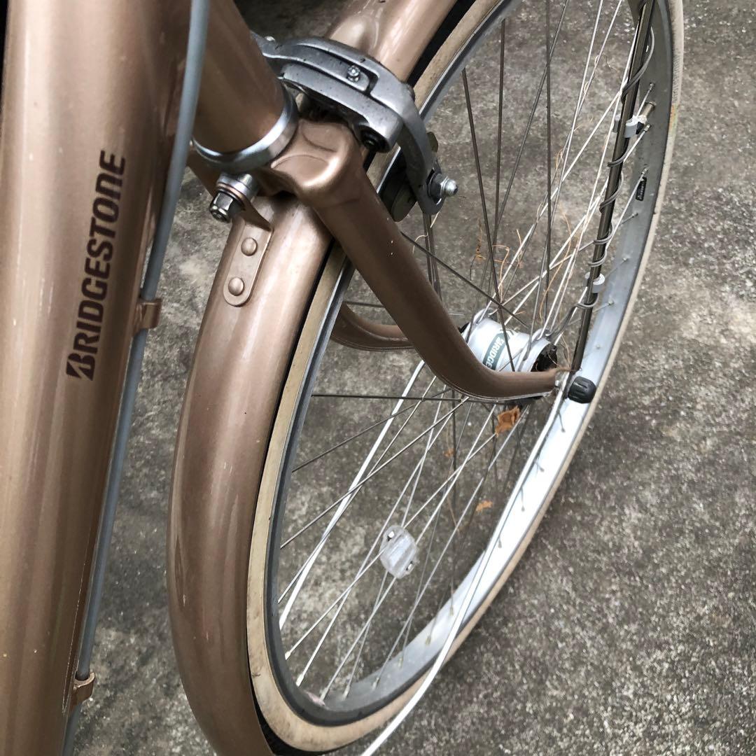 【美品 三島市直接可】ピンク色 前面バスケット付き