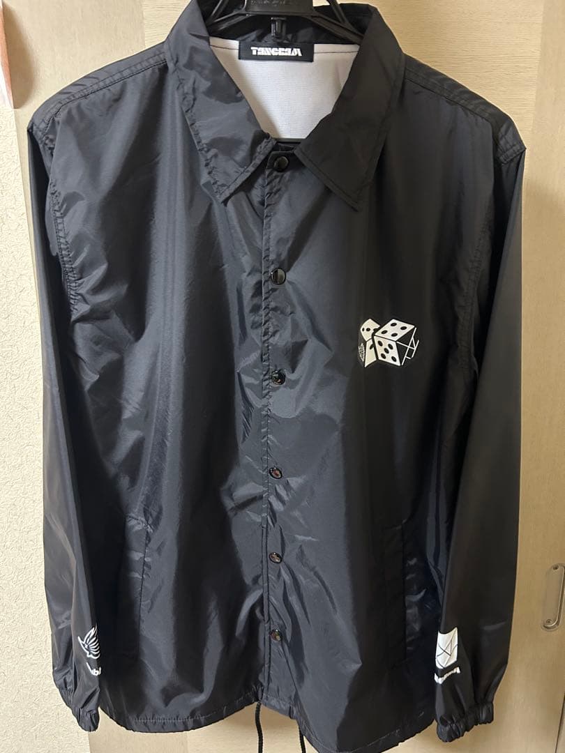 CLUBHAUS × TANGRAM コラボ　ナイロンコーチジャケット　黒　L