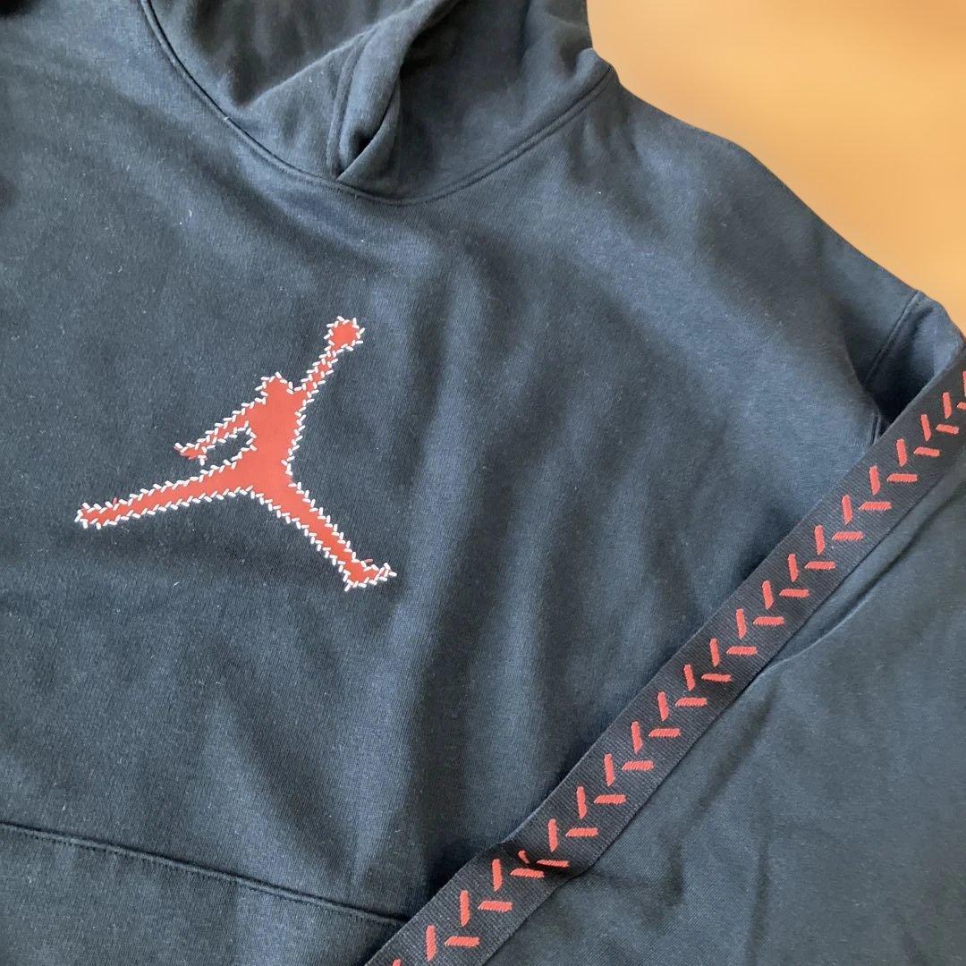 週末値下↓Jordan ブラック フーディーとパンツセット　Ｌ