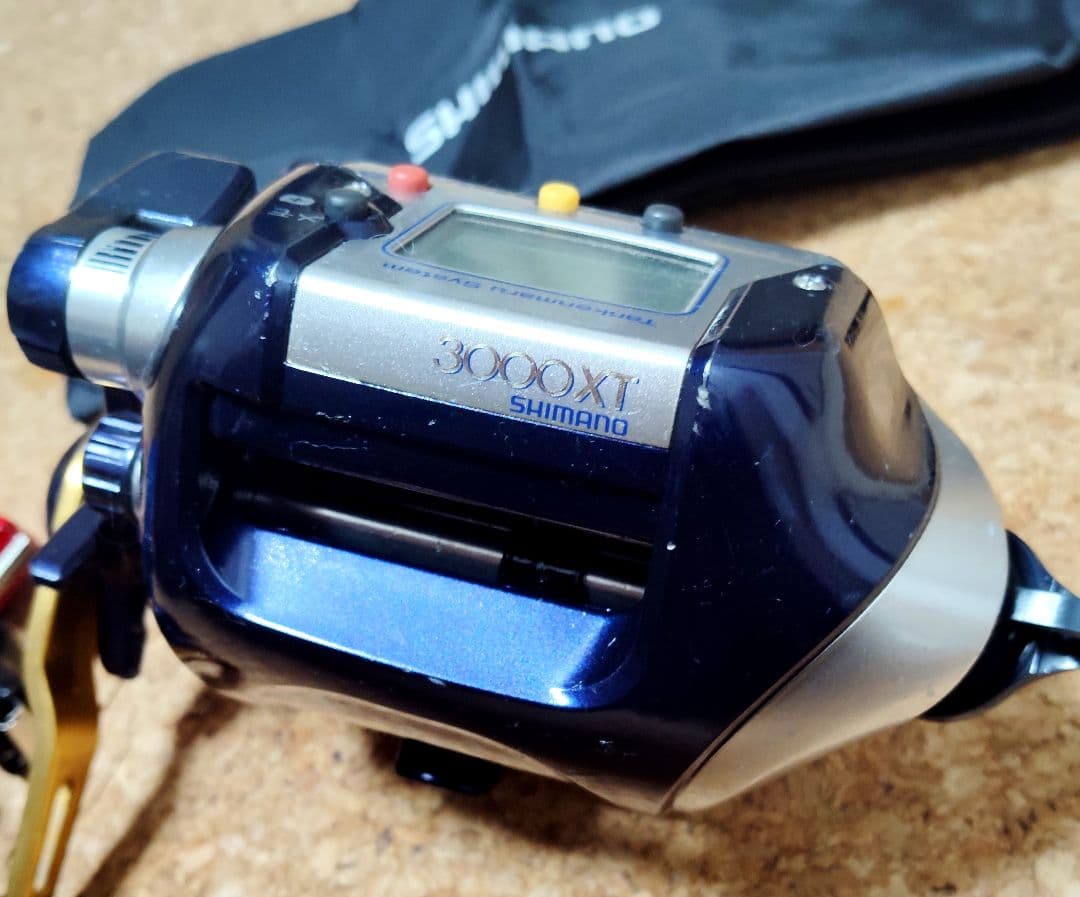 シマノ電動リール電動丸3000XT自動棚止装着搭載オーバーホールメンテナンス済み