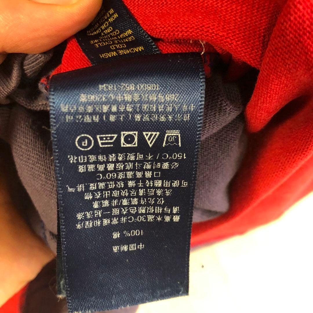 ラルフローレン　RalphLauren　刺繍　ラガーシャツ　ポロシャツ　長袖　L