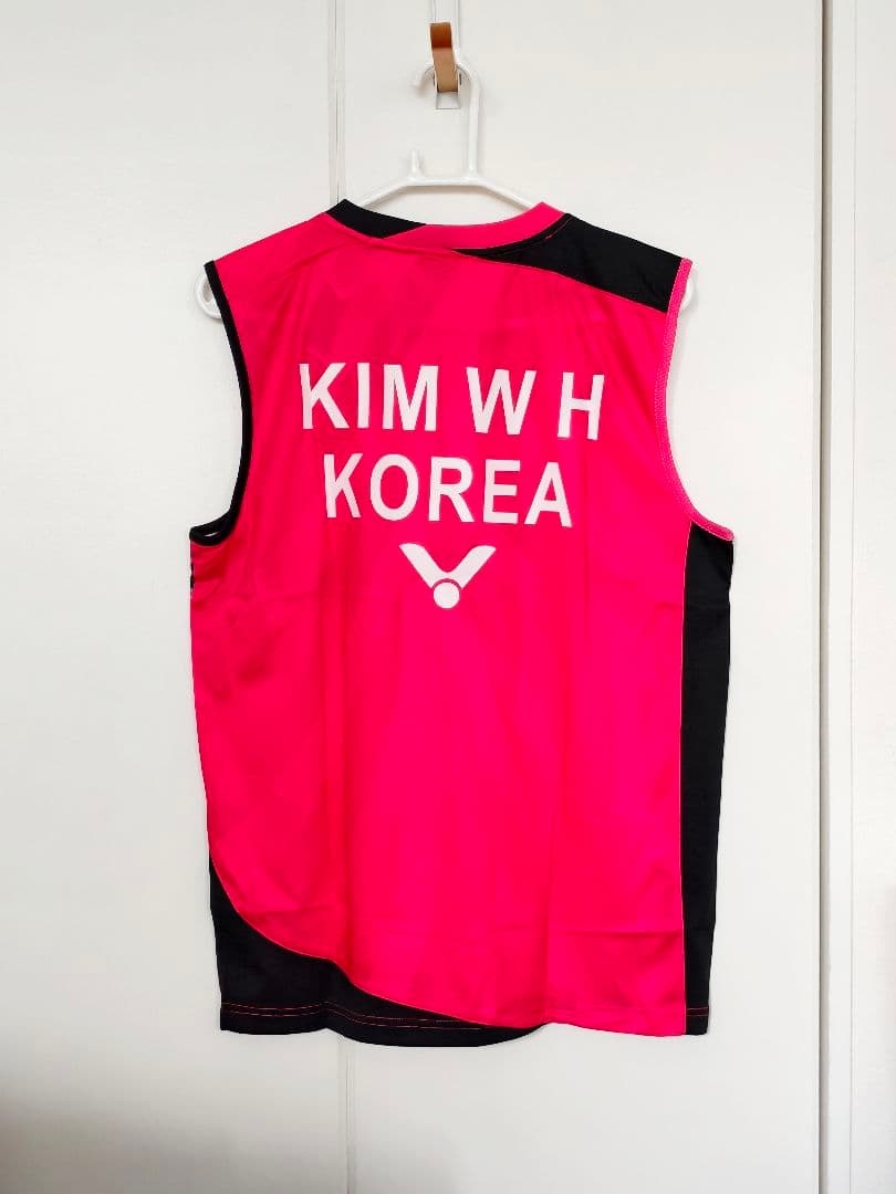 VICTOR韓国代表姜敏赫選手着用モデル バドミントンシャツ トナミ実業団NTT