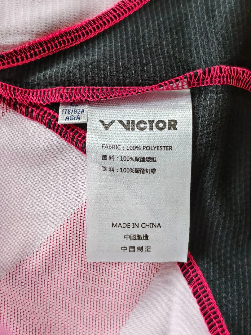 VICTOR韓国代表姜敏赫選手着用モデル バドミントンシャツ トナミ実業団NTT