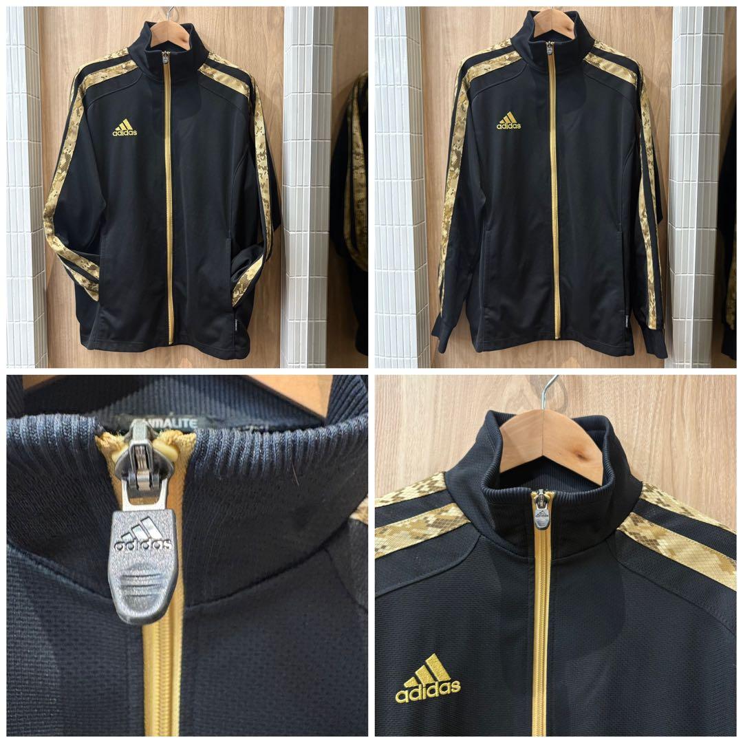 adidas アディダス パイソンラインゴールド ジャージ上下セット 古着屋購入