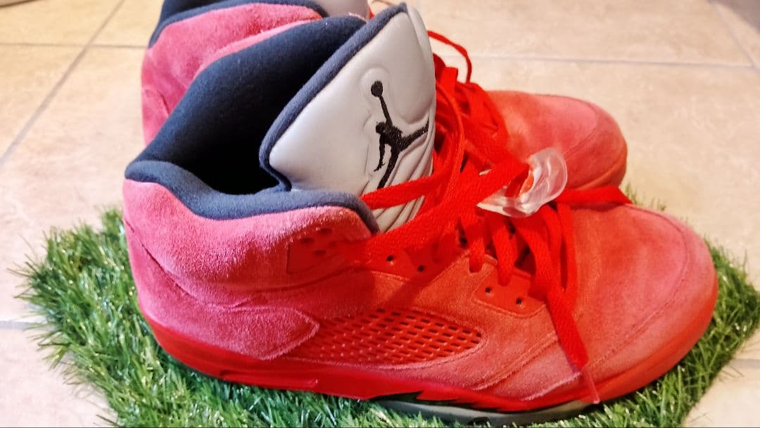 y*u様 Air Jordan レッド ハイカット シューズ