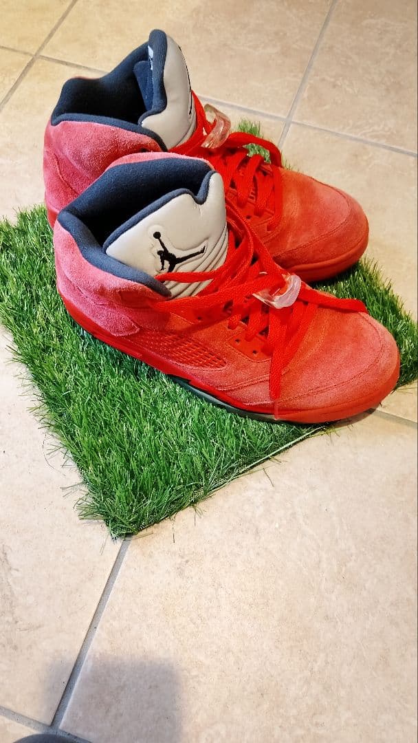 y*u様 Air Jordan レッド ハイカット シューズ