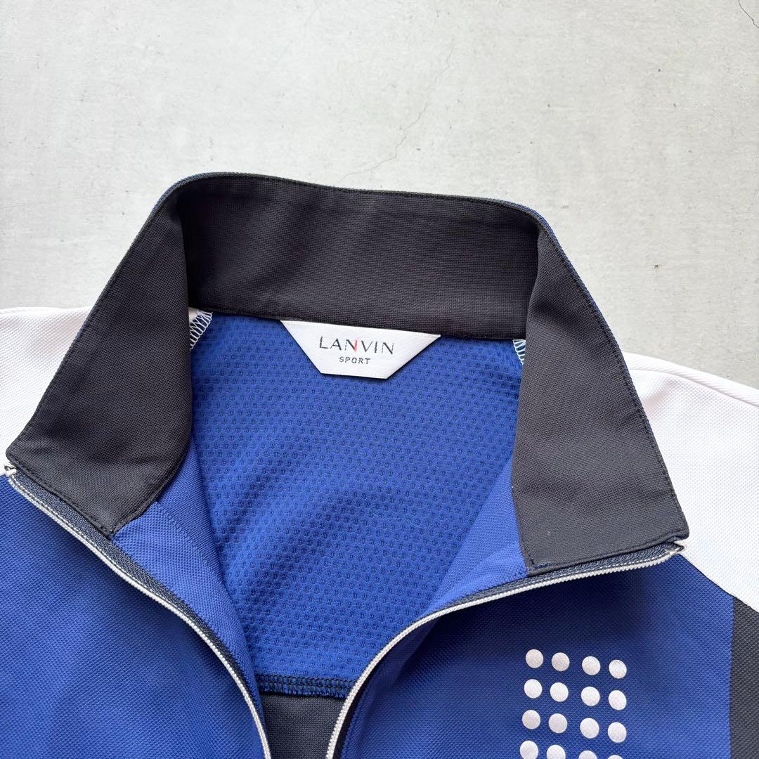 【美品】LANVIN SPORT ランバンスポール ハーフジップ 半袖シャツ
