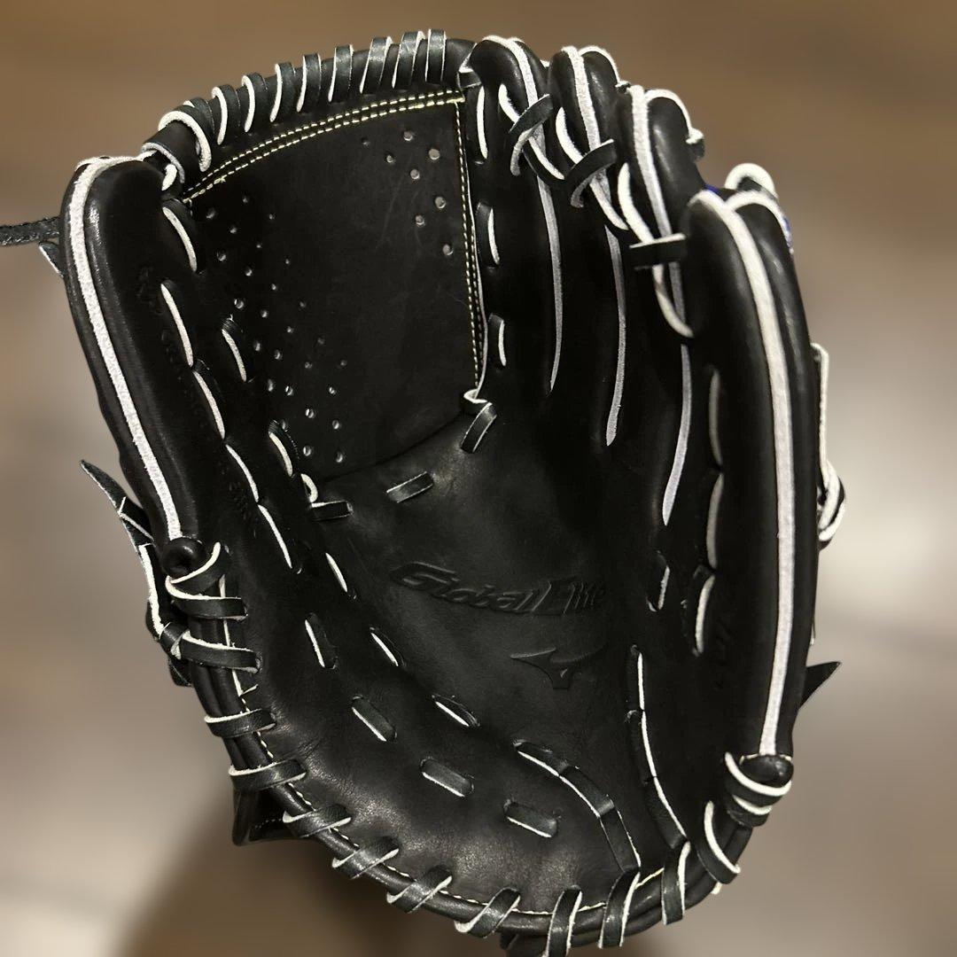 Global Elite 少年軟式用右利き　野球グローブ 黒