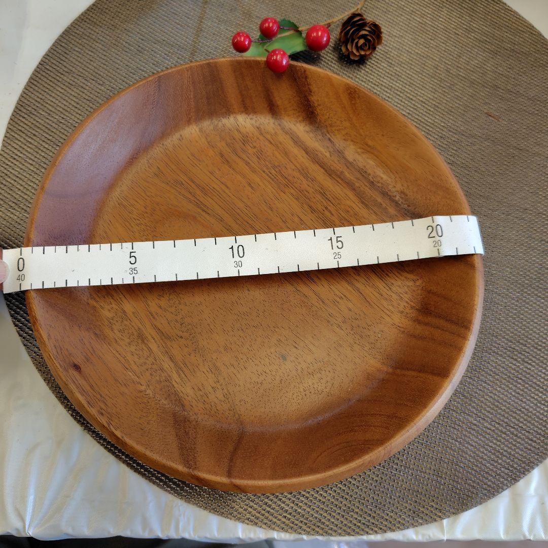 木製皿 　3枚セット 約22cm 天然素材