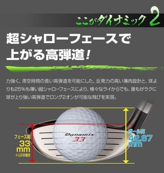 1本★ クアンタム より飛ぶ1.7.9番も！ ダイナミクス 適合限界強反発FW