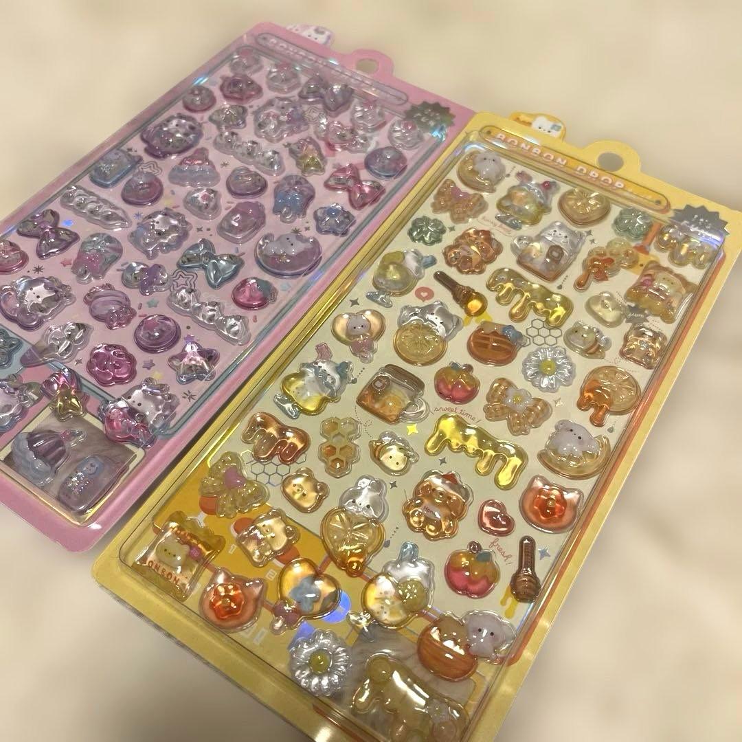 正規品❗️ボンボンドロップシール　はちみつ　ゆにこん　しまえな　にーはお　ボンドロ