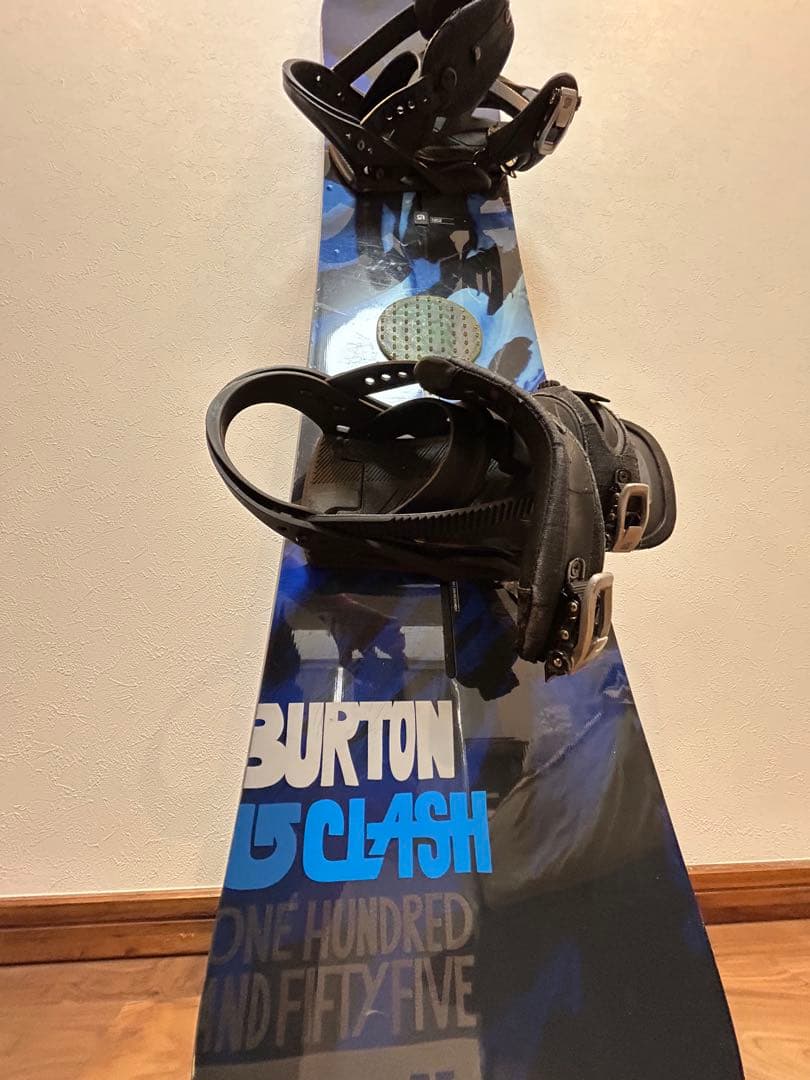 Burton（バートン）スノーボードセット ビンディング キャリーバッグ付青 黒