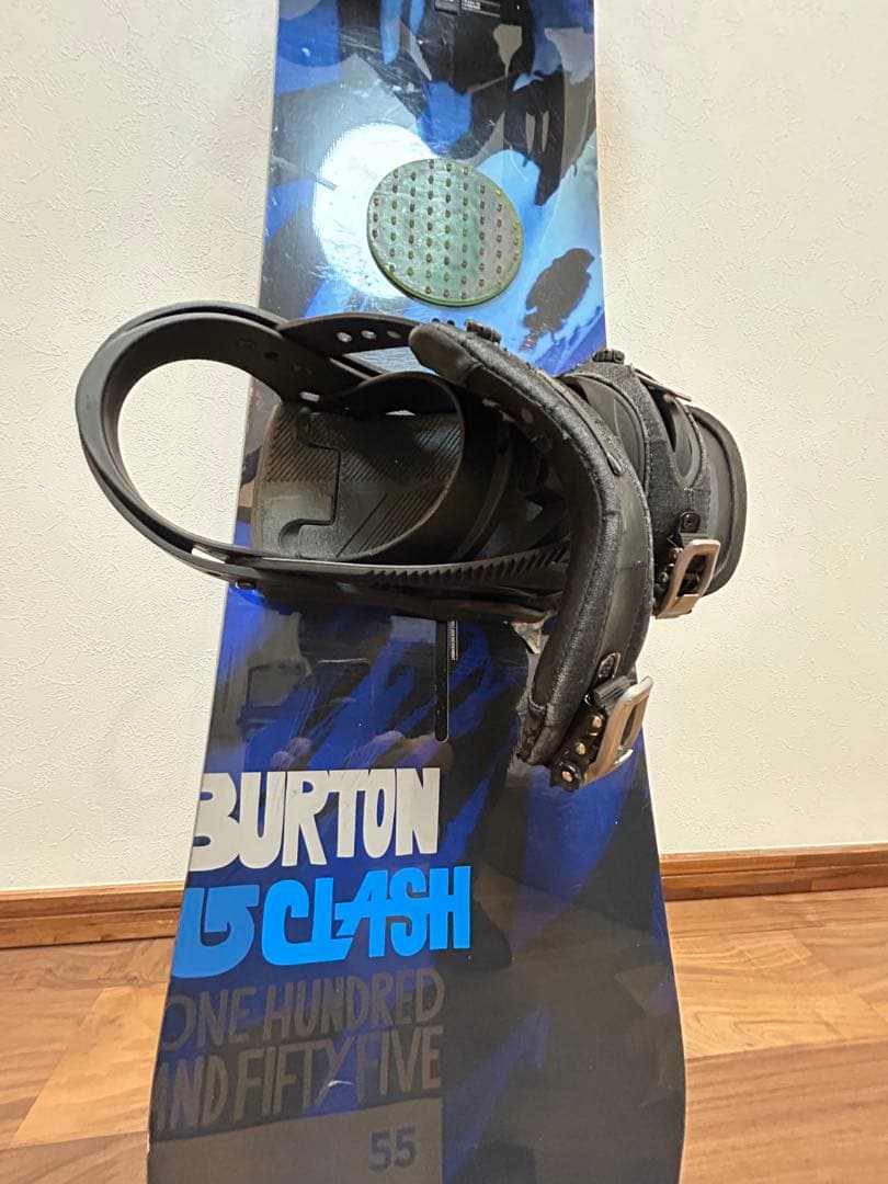 Burton（バートン）スノーボードセット ビンディング キャリーバッグ付青 黒