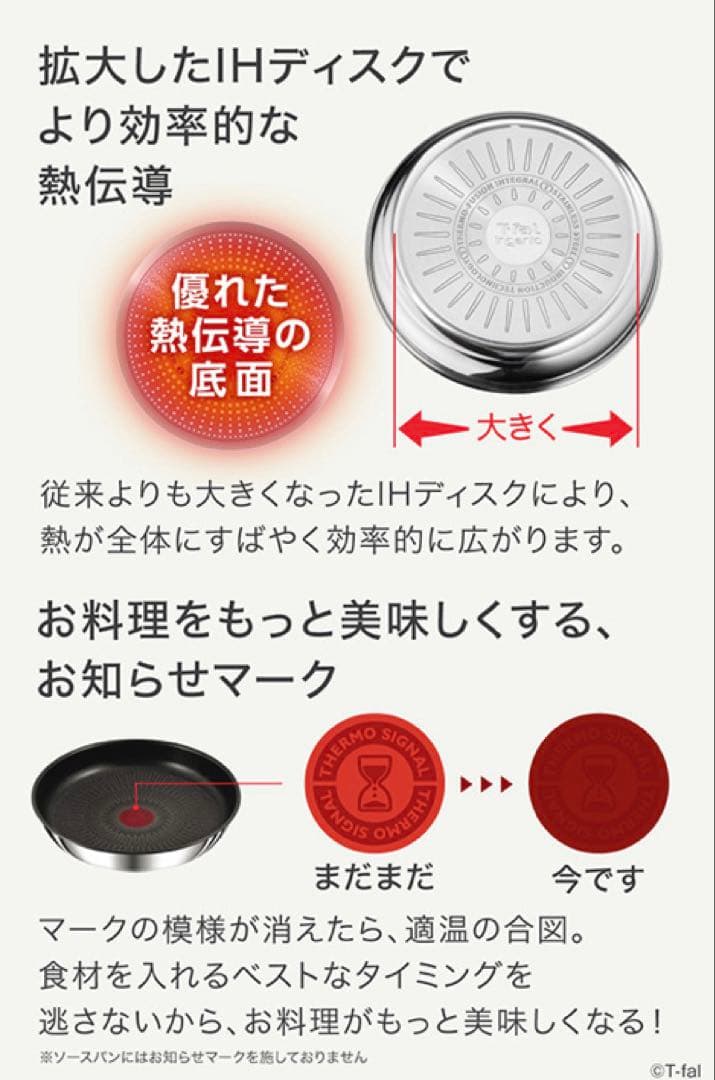 ティファール　ステンレス　アンリミテッド　ウォックパン　26cm 凹みあり