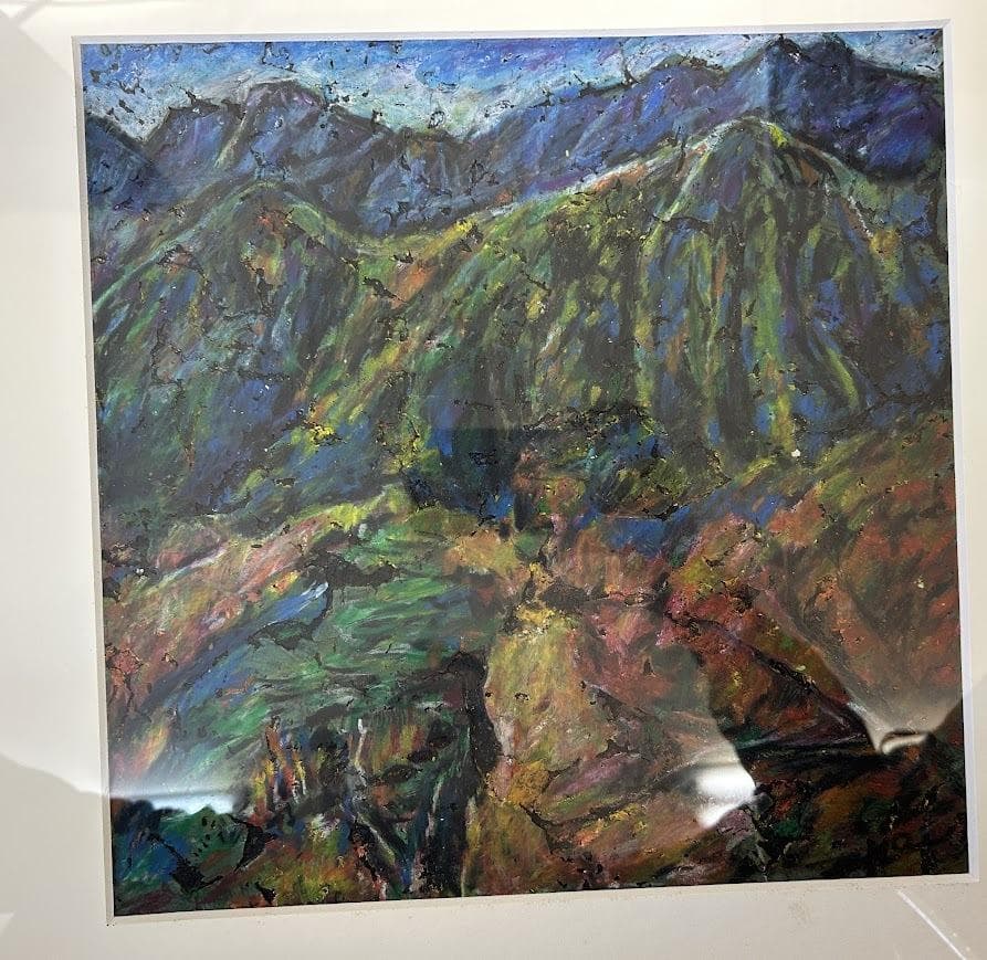 購入前確認　油絵　山　風景　絵画　芸術　インテリア　アート　241205+05