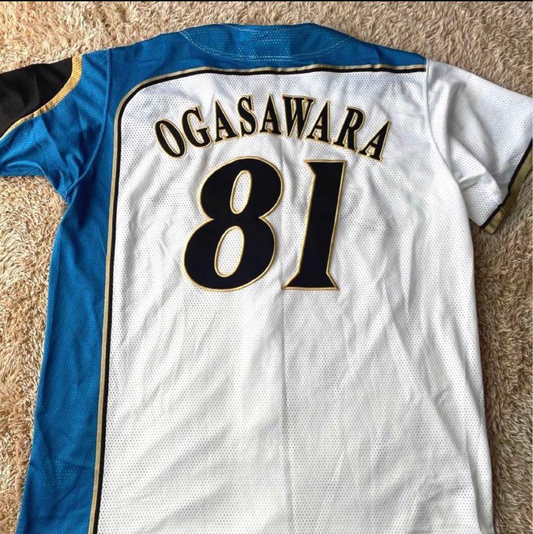 小笠原道大　ガッツ　北海道日本ハムファイターズ　ユニフォーム　メッシュ　刺繍