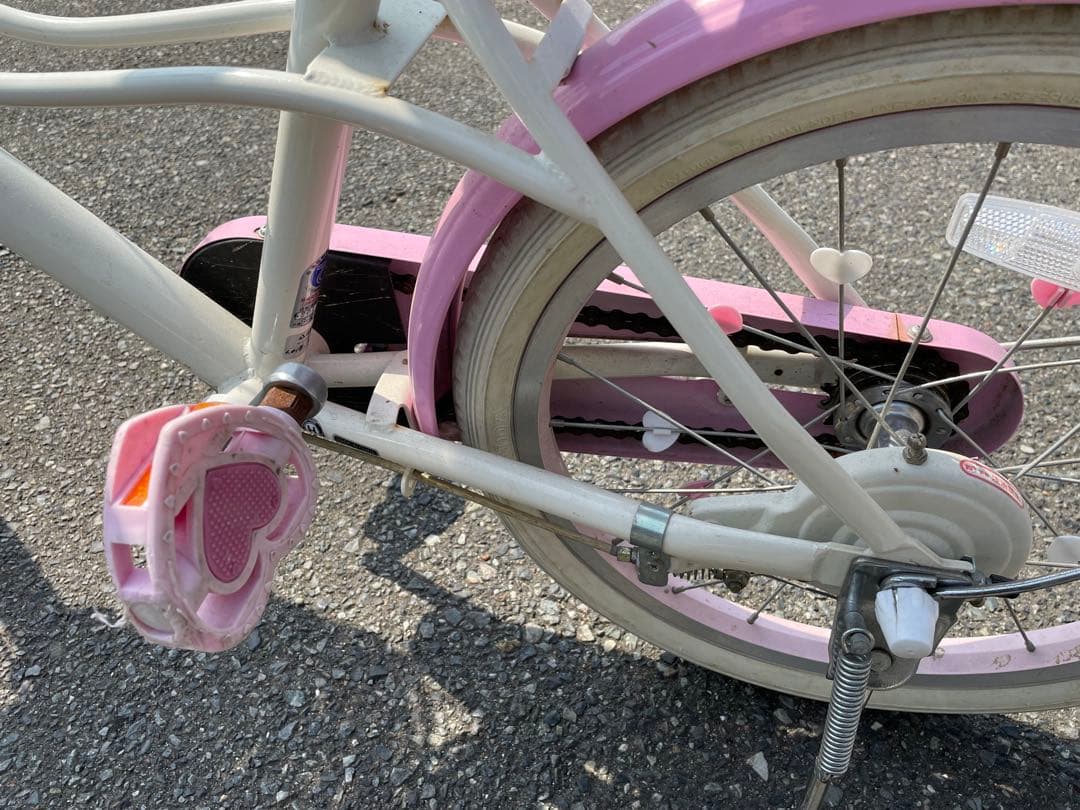 【限定値下げ】幼児用自転車 ピンク/ホワイト１８インチ　メゾピアノ