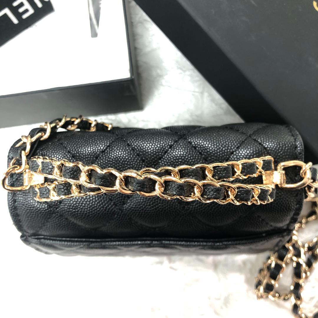 新品・限定ブラック レザー ショルダーバッグ