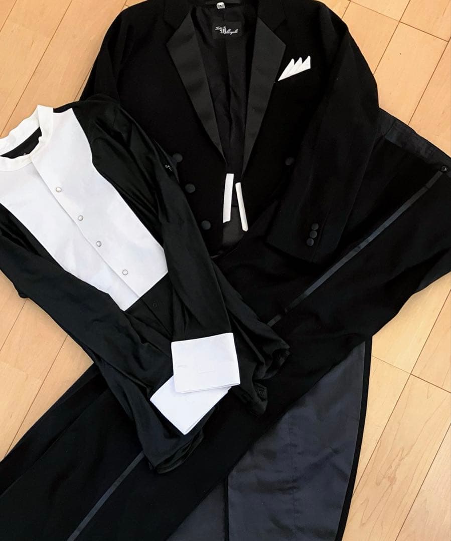 【美品　日本製　社交ダンス衣装】3点セットブラック雅miyabi　値下げしました