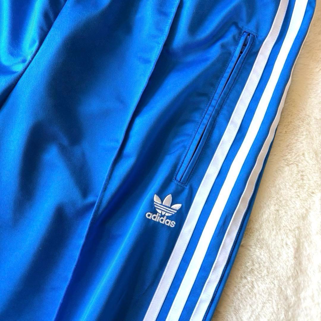 アディダス　adidas XL トラックパンツ　ベッケンバウアー　ロゴ刺繍　夏