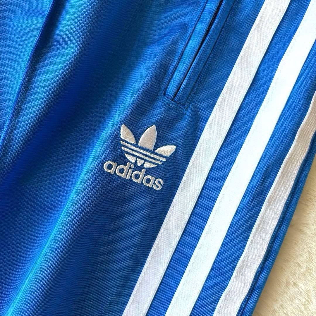 アディダス　adidas XL トラックパンツ　ベッケンバウアー　ロゴ刺繍　夏