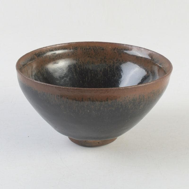 中国　南宋　建窯　兎毫盞　禾目天目茶碗　M　A17