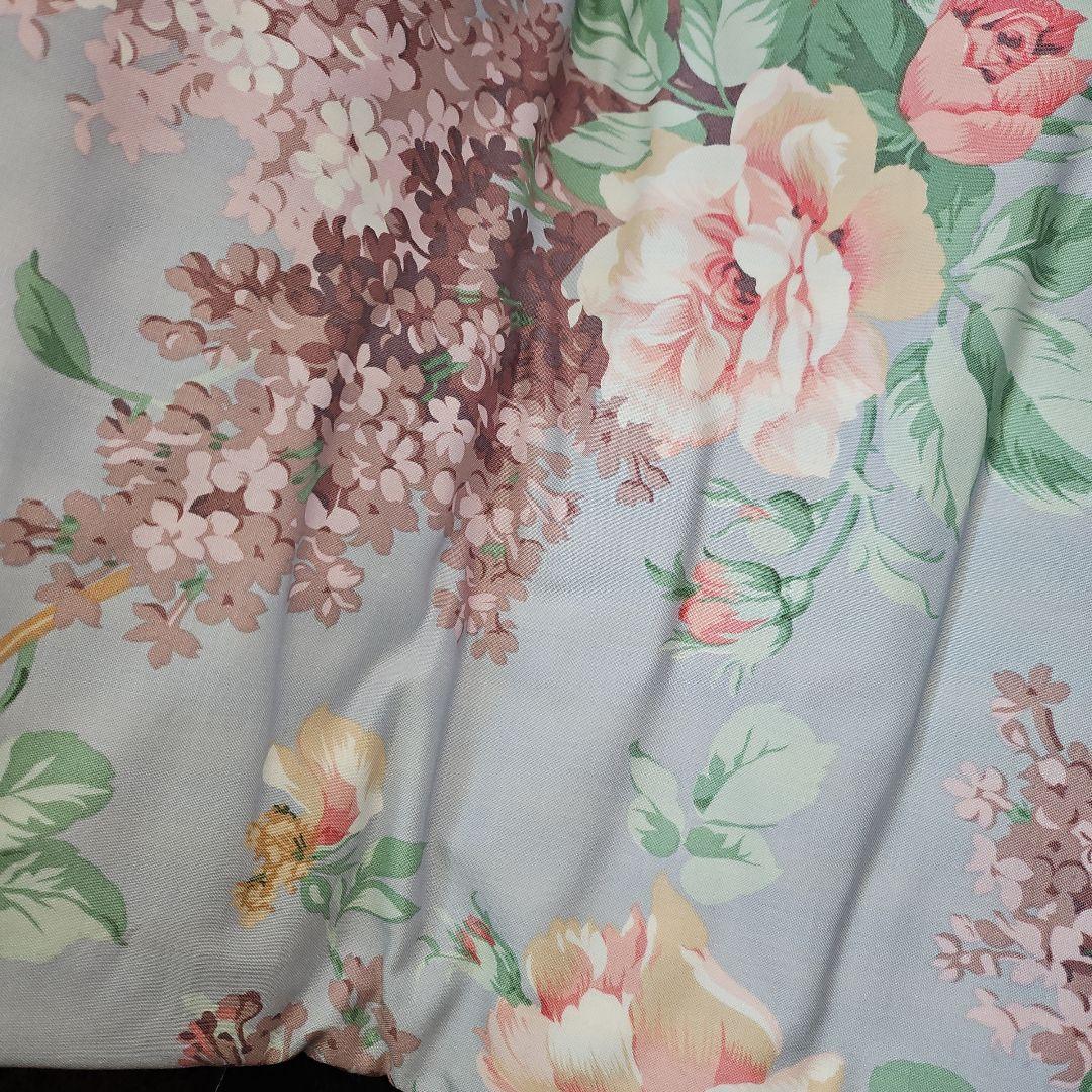 高級 新品 未使用 Sanderson 掛け布団カバー 日本製 綿100% 花柄