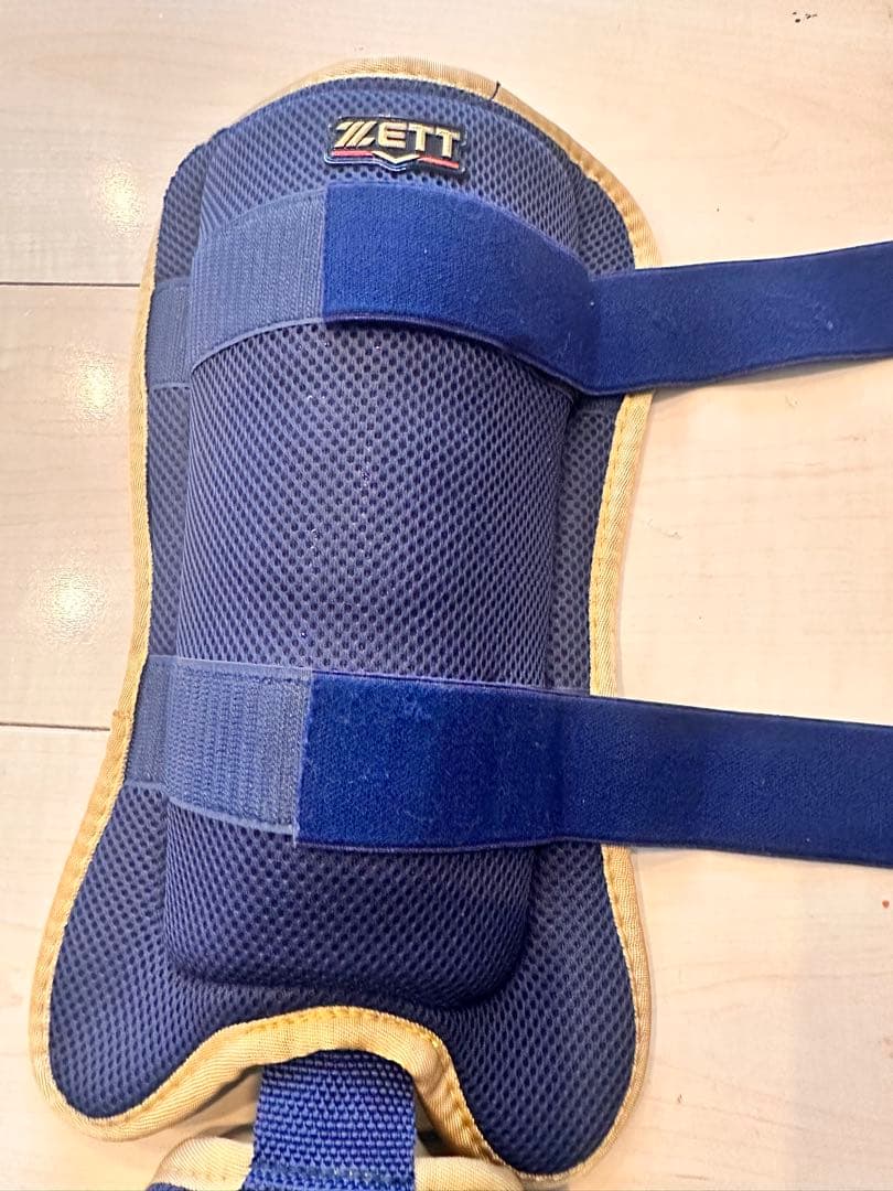 セット　打者用　レッグガード　左右兼用　ゼット　SSK エルボガード　紺